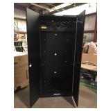Husky  Pro Duty Welded 20-Gauge Steel Freestanding Garage Cabinet in Black Line-X (36 in. W x 81 in. H x 24 in. D) Customer Returns See Pictures