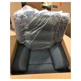 Uixe Modern Dark Gray Polyester Upholstered Recliner Chair with Adjustable Backrest and Footrests Customer Returns See Pictures