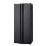 Husky  Pro Duty Welded 20-Gauge Steel Freestanding Garage Cabinet in Black Line-X (36 in. W x 81 in. H x 24 in. D) Customer Returns See Pictures
