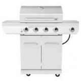 Nexgrill 4 Burner Stainless Steel Propane Gas Grill with Side Burner Customer Returns See Pictures