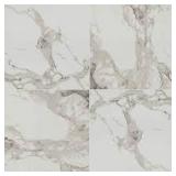 24 Boxes of Home Decorators Collection Crystal Bianco 32 in. x 32 in. Polished Porcelain Marble Look Floor and Wall Tile (21.33 sq. ft. /Case)  Customer Returns See Pictures