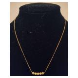 10K Gold Necklace w/Pearls