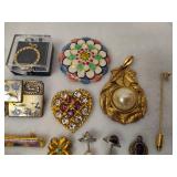 Assorted Pendants, Brooches, Scarf Clips/Pins & More!