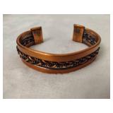 Vintage Copper Braided Cuff Bracelet