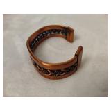 Vintage Copper Braided Cuff Bracelet