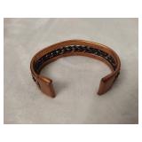 Vintage Copper Braided Cuff Bracelet
