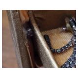 Lady Buxton Vintage Jewelry Box w/Earrings +