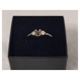 14K White Gold Diamond Ring *Missing Center Stone*