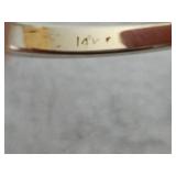 14K White Gold Diamond Ring *Missing Center Stone*