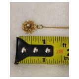 14K Gold Pendant w/Pearl & Chain