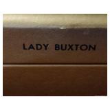 Lady Buxton Vintage Jewelry Box w/Earrings +
