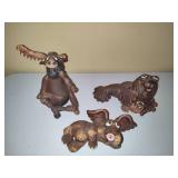 Clay Animals Signed Olson Daniels