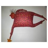 Whimsical Hanging Decor w/Ceramic Head