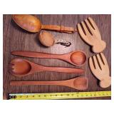 Lot of Wooden Serving Pieces