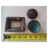 Bronze Enameled Trinket Dishes