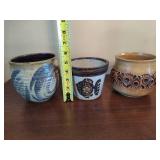 Three Indoor Pottery Pots