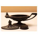 Vintage Cast Iron Genie Lamp