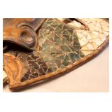 Mosaic and Mixed Metal Hanging Mask