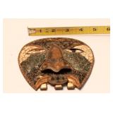 Mosaic and Mixed Metal Hanging Mask