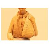 Vintage Hand Carved Wooden Peasant