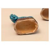 Chinese Porcelain Turquoise - Glazed Figurines