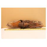 Hand Carved Willard Morin Signed Medicine Man Wood Carving