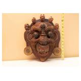 Tibetian Hand Carved Wooden Mask