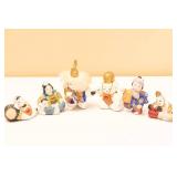 Assorted Japanese Hand Painted Figurines