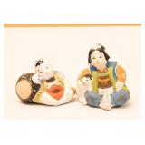 Assorted Japanese Hand Painted Figurines
