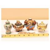 Asian Mini Jars and Tea Cup