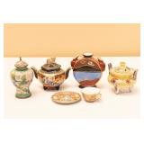 Asian Mini Jars and Tea Cup