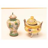 Asian Mini Jars and Tea Cup