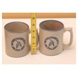Two Redwing Stoneware Mugs
