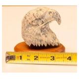 Signed Dale Hanson Sitka Alaska Carved Eagle Head