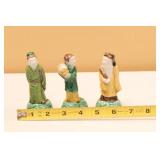 Set of Three Small Asian Figurines