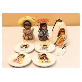 Goebel De Grazia "Desert Harvest" and "Flower Boy" Figurines and more.
