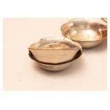 Occupied Japan Scalloped Edge Decorative Silver Bowls