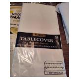 Lot of Reusable/Disposable Tablecloths & Cutlery
