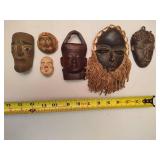 Lot of Misc Wood & Metal Small Masks