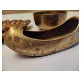 Lot of Brass Trinkets & Mask