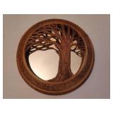 Judy Walsh Signed Stone Pottery Tree Mirror