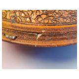 Judy Walsh Signed Stone Pottery Tree Mirror
