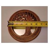 Judy Walsh Signed Stone Pottery Tree Mirror