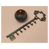 Brass Key Hook & Trinket Box