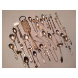 Lot of Assorted Silver Plated & Stainless Silverware