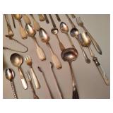 Lot of Assorted Silver Plated & Stainless Silverware