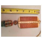 Chinese Carved Bone Double Hair Comb