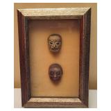 Framed Japanese Kimono Buttons  - Unique Art Piece