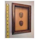 Framed Japanese Kimono Buttons  - Unique Art Piece