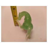 Vintage Jade Chinese Peking Glass Horse Figurine